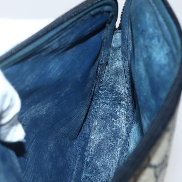 GUCCI GG Supreme Shoulder Bag PVC Navy Gold 007 115 6428 8039 Auth ep10857