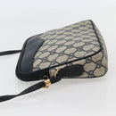 GUCCI GG Supreme Shoulder Bag PVC Navy Gold 007 115 6428 8039 Auth ep10857-3