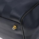 FENDI Pecan Canvas Hand Bag Navy Gold Auth ep10858-15