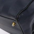 FENDI Pecan Canvas Hand Bag Navy Gold Auth ep10858-8