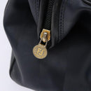 FENDI Pecan Canvas Hand Bag Navy Gold Auth ep10858-19