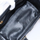 FENDI Pecan Canvas Hand Bag Navy Gold Auth ep10858-11