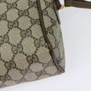 GUCCI GG Supreme Web Sherry Line Shoulder Bag PVC Beige Gold Red Auth ep10859-13