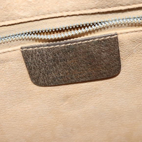 GUCCI GG Supreme Web Sherry Line Shoulder Bag PVC Beige Gold Red Auth ep10859