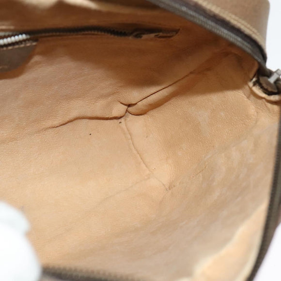 GUCCI GG Supreme Web Sherry Line Shoulder Bag PVC Beige Gold Red Auth ep10859