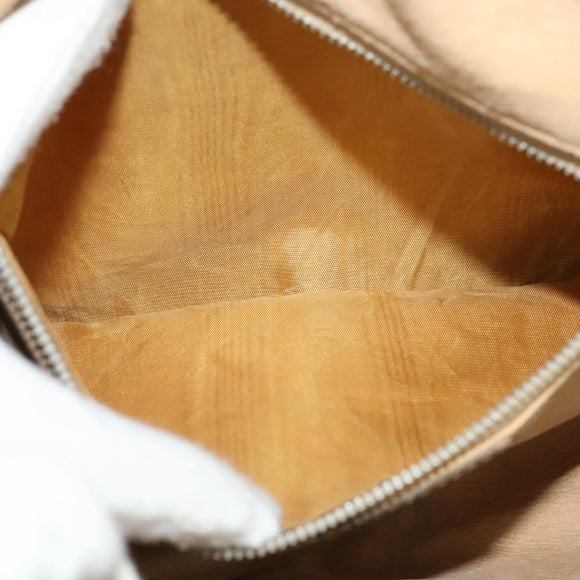 GUCCI GG Supreme Web Sherry Line Shoulder Bag PVC Beige Gold Red Auth ep10859