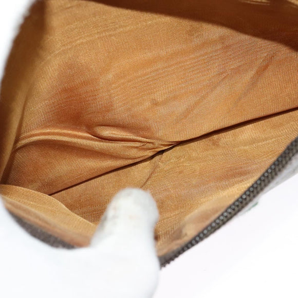 GUCCI GG Supreme Web Sherry Line Shoulder Bag PVC Beige Gold Red Auth ep10859