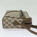 GUCCI GG Supreme Web Sherry Line Shoulder Bag PVC Beige Gold Red Auth ep10859-5