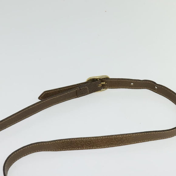 GUCCI GG Supreme Web Sherry Line Shoulder Bag PVC Beige Gold Red Auth ep10859