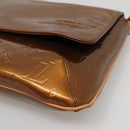 LOUIS VUITTON Monogram Vernis Thompson Street Bag Bronze M91124 LV Auth ep10860-15