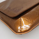 LOUIS VUITTON Monogram Vernis Thompson Street Bag Bronze M91124 LV Auth ep10860-16