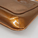 LOUIS VUITTON Monogram Vernis Thompson Street Bag Bronze M91124 LV Auth ep10860-17