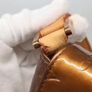 LOUIS VUITTON Monogram Vernis Thompson Street Bag Bronze M91124 LV Auth ep10860-8