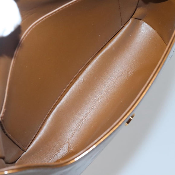 LOUIS VUITTON Monogram Vernis Thompson Street Bag Bronze M91124 LV Auth ep10860