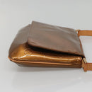 LOUIS VUITTON Monogram Vernis Thompson Street Bag Bronze M91124 LV Auth ep10860-4