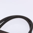 BURBERRY Hand Bag Leather Silver Brown Auth ep10861-8