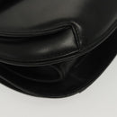 GUCCI Hand Bag Leather Black Gold 000 056 0004 Auth ep10863-9