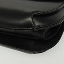 GUCCI Hand Bag Leather Black Gold 000 056 0004 Auth ep10863-15