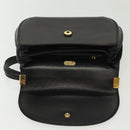 GUCCI Hand Bag Leather Black Gold 000 056 0004 Auth ep10863-10