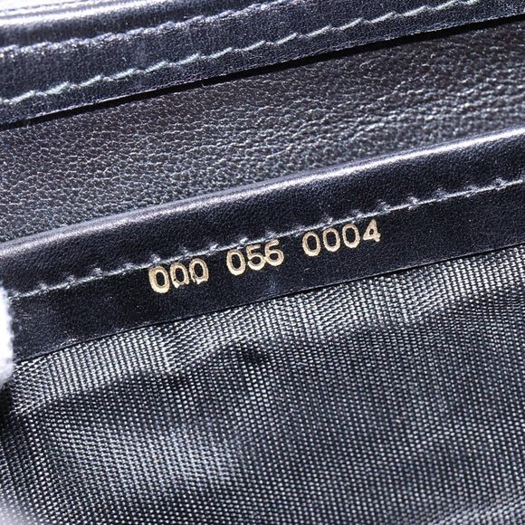 GUCCI Hand Bag Leather Black Gold 000 056 0004 Auth ep10863