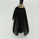 GUCCI Hand Bag Leather Black Gold 000 056 0004 Auth ep10863-3