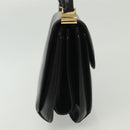 GUCCI Hand Bag Leather Black Gold 000 056 0004 Auth ep10863-4