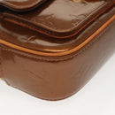 LOUIS VUITTON Monogram Vernis Christy MM Shoulder Bag Bronze M91109 Auth ep10864-14