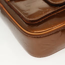 LOUIS VUITTON Monogram Vernis Christy MM Shoulder Bag Bronze M91109 Auth ep10864-15
