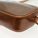 LOUIS VUITTON Monogram Vernis Christy MM Shoulder Bag Bronze M91109 Auth ep10864-17