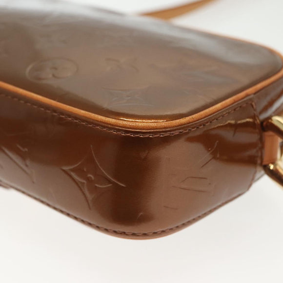 LOUIS VUITTON Monogram Vernis Christy MM Shoulder Bag Bronze M91109 Auth ep10864