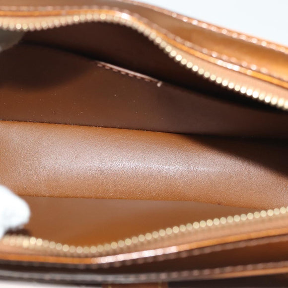 LOUIS VUITTON Monogram Vernis Christy MM Shoulder Bag Bronze M91109 Auth ep10864