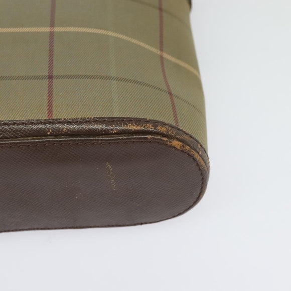 Burberrys Nova Check Shoulder Bag Canvas Beige Gold Auth ep10865