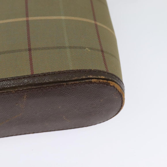 Burberrys Nova Check Shoulder Bag Canvas Beige Gold Auth ep10865