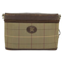 Burberrys Nova Check Shoulder Bag Canvas Beige Gold Auth ep10865-2