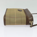 Burberrys Nova Check Shoulder Bag Canvas Beige Gold Auth ep10865-5