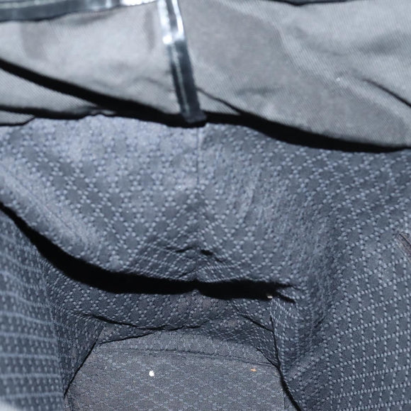 GUCCI Bamboo Tote Bag Nylon Black Silver 002 2052 0412 5 Auth ep10866