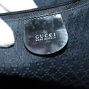 GUCCI Bamboo Tote Bag Nylon Black Silver 002 2052 0412 5 Auth ep10866-19