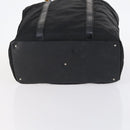 GUCCI Bamboo Tote Bag Nylon Black Silver 002 2052 0412 5 Auth ep10866-5