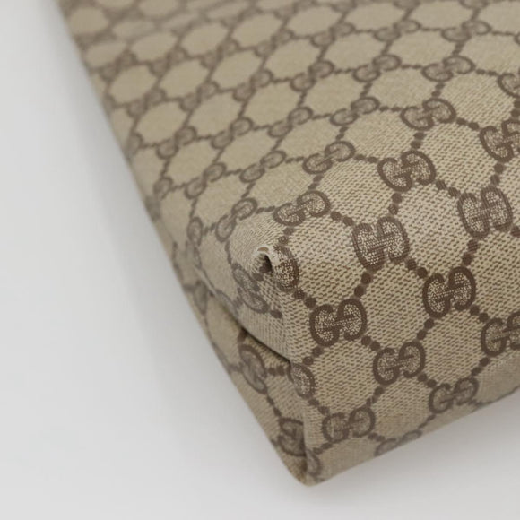 GUCCI GG Supreme Tote Bag PVC Beige Gold 002 39 6130 9411 Auth ep10867