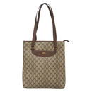 GUCCI GG Supreme Tote Bag PVC Beige Gold 002 39 6130 9411 Auth ep10867-13
