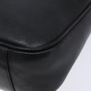 GUCCI Bamboo Hand Bag Leather Black Gold 001 1998 1638 Auth ep10869-10