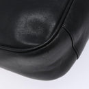 GUCCI Bamboo Hand Bag Leather Black Gold 001 1998 1638 Auth ep10869-11