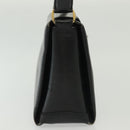 GUCCI Hand Bag Leather Black Gold Auth ep10870-4