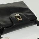 GUCCI Hand Bag Leather Black Gold Auth ep10870-6