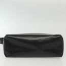 GUCCI Hand Bag Leather Black Gold Auth ep10870-5