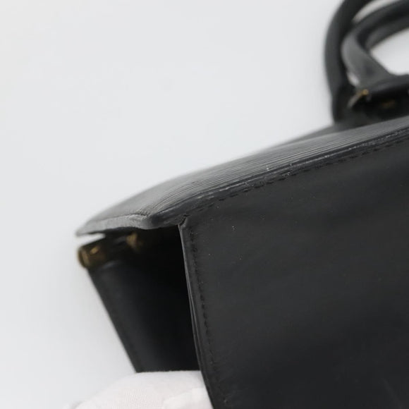 LOUIS VUITTON Epi Sac Triangle Hand Bag Black M52092 LV Auth ep10871