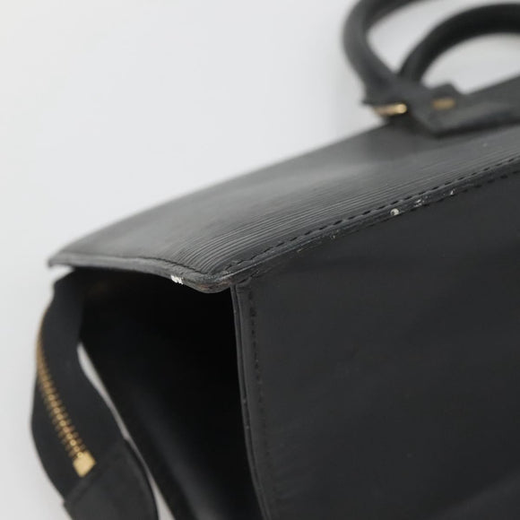 LOUIS VUITTON Epi Sac Triangle Hand Bag Black M52092 LV Auth ep10871