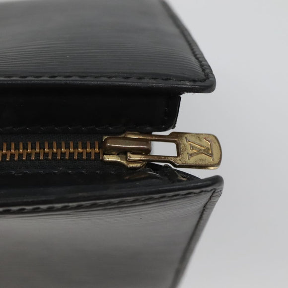 LOUIS VUITTON Epi Sac Triangle Hand Bag Black M52092 LV Auth ep10871