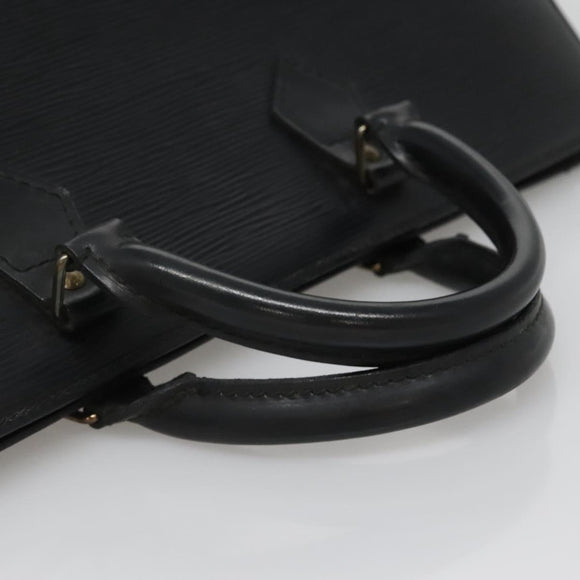 LOUIS VUITTON Epi Sac Triangle Hand Bag Black M52092 LV Auth ep10871