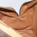 CELINE Macadam Canvas Hand Bag PVC Leather Brown Gold Auth ep10873-19